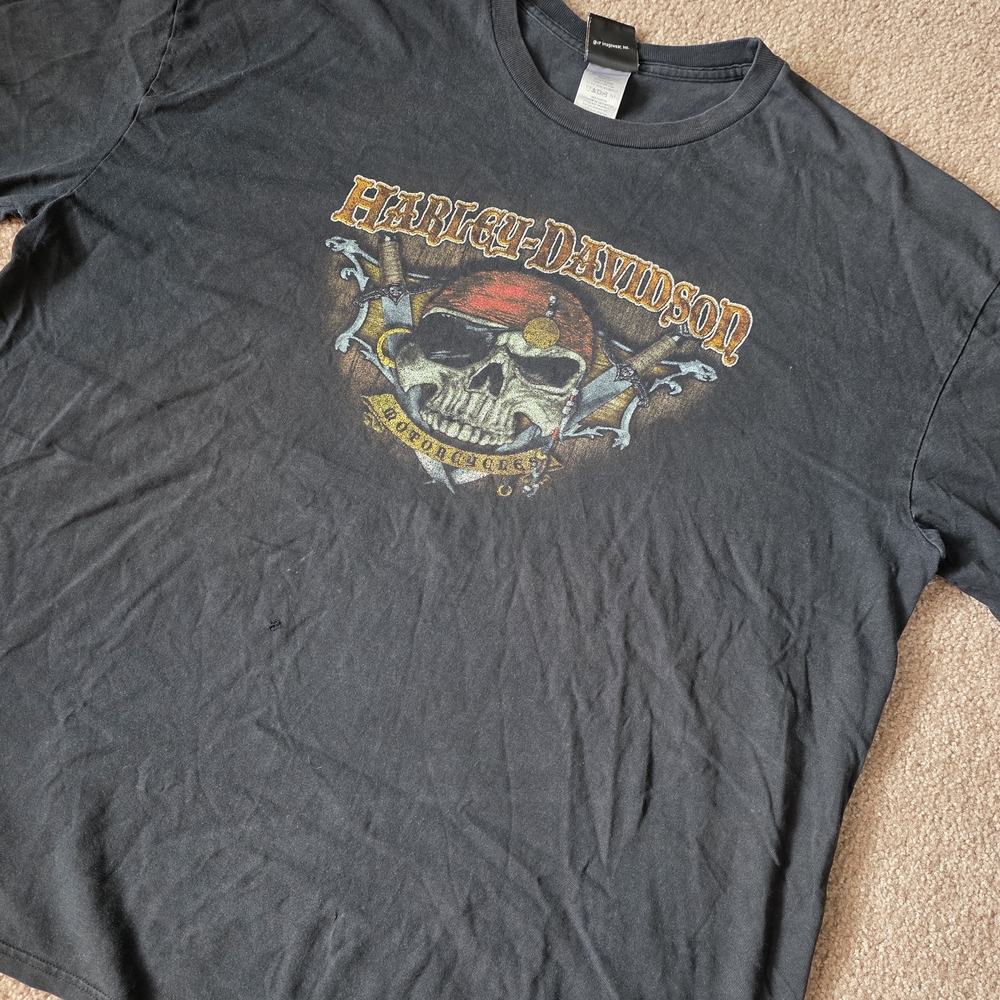 2009 Harley Davidson HD Iron Valley Manheim, PA Mens 3xl Pirate Skeleton Skull